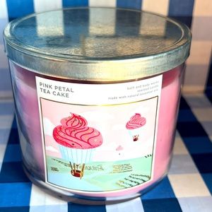 Bath & Body Works Pink Petal Teacake 3 wick Candle